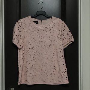 Pink short sleeve blouse